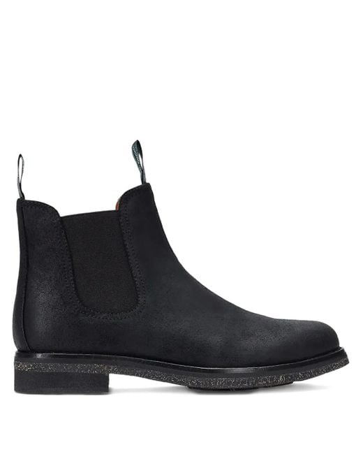 Polo Ralph Lauren Black Pull-Tab Boots for men