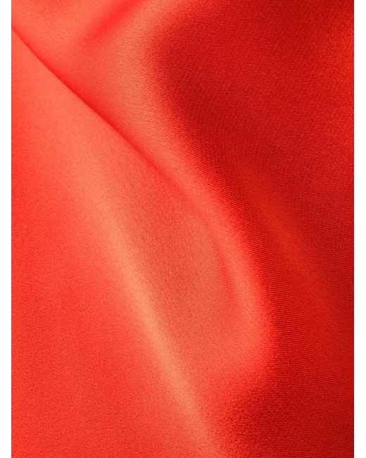 Stella McCartney Red Cowl-Neck Midi Dress