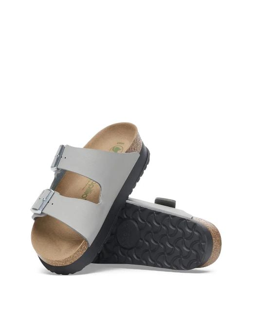 Sandalias Arizona Flex con doble hebilla Birkenstock de color White