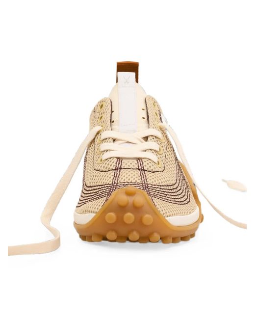 AMI Brown Mesh Mirage Sneakers