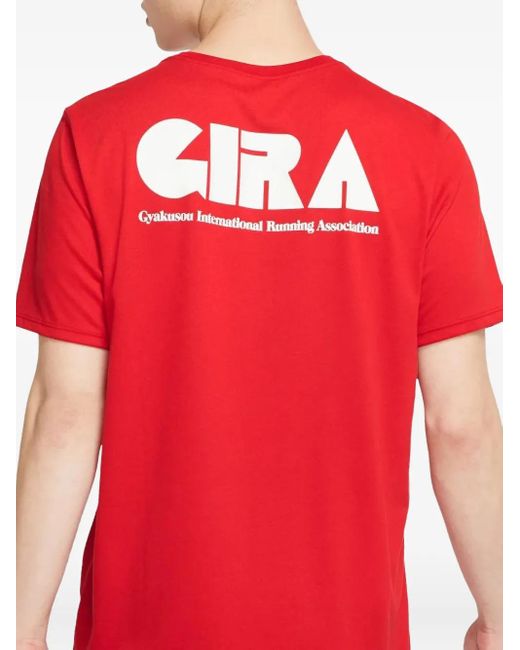 Nike Red Graphic-Print T-Shirt for men