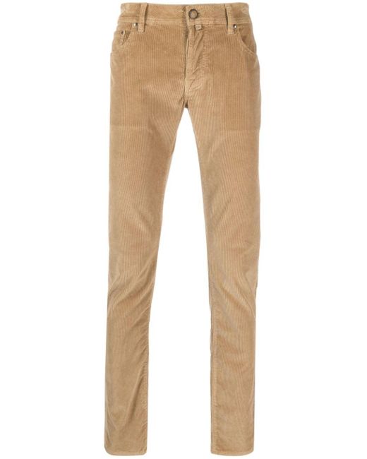 Jacob Cohen Natural Straight-leg Corduroy Trousers for men
