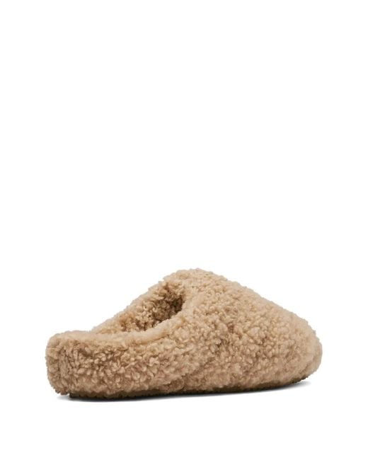 Axel Arigato Brown Snail Shearling Mules