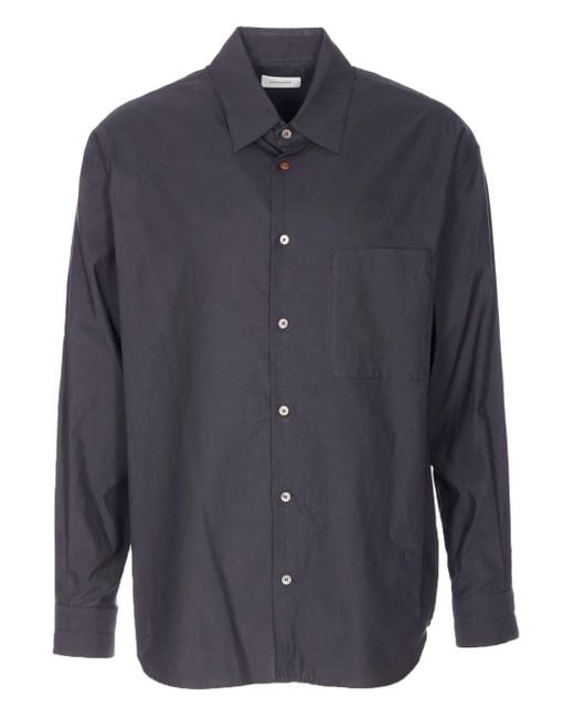 Lemaire Blue Patch-Pocket Shirt for men