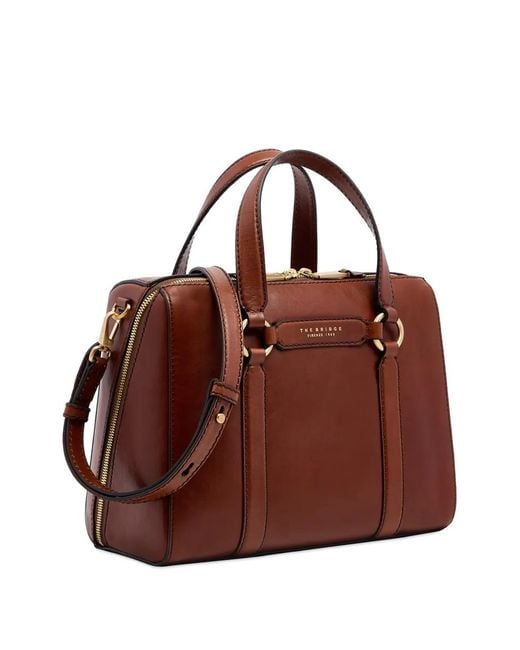 The Bridge Brown Large Leather Tote Bag