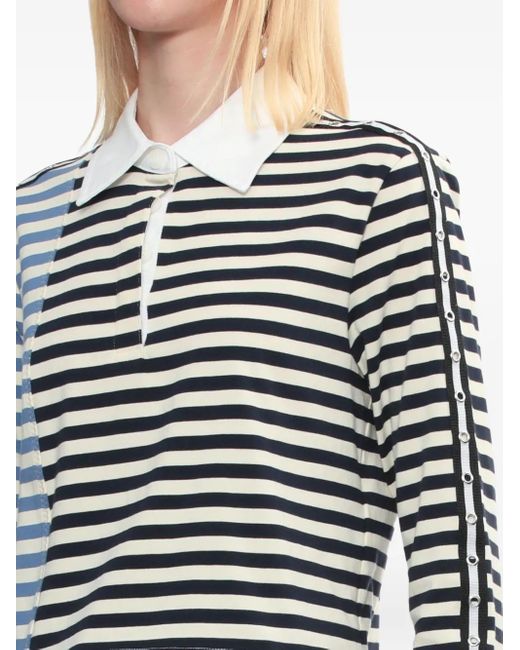 3.1 Phillip Lim ストライプパネル ブルートップ Blue