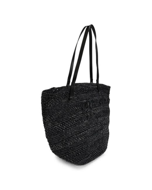 By Malene Birger Black Mirabell Woven Shoulder Bag