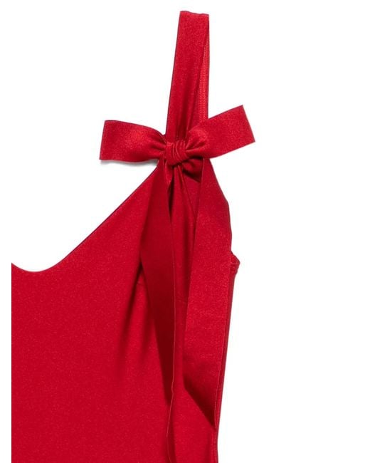 Zimmermann Red Maillot De Bain Patience À Nœud