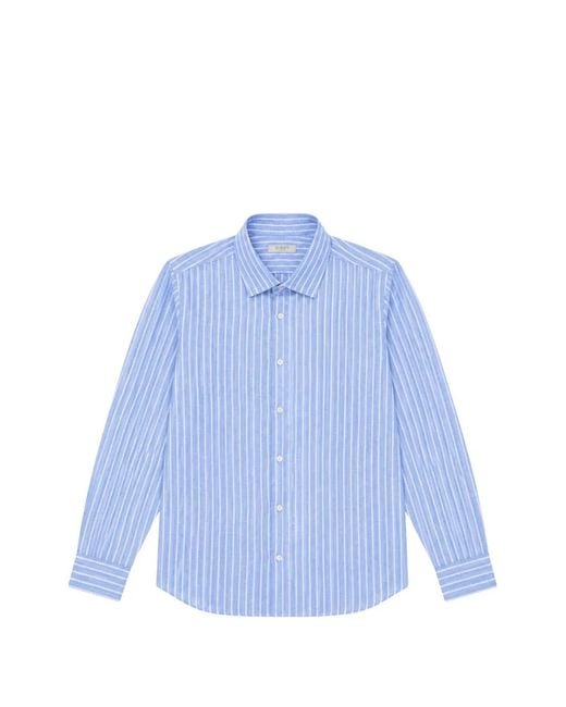 Seventy Blue Striped Linen Shirt for men