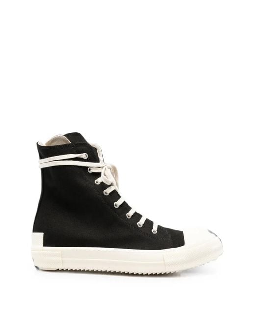 Rick Owens Black Sneaks High-Top Sneakers for men