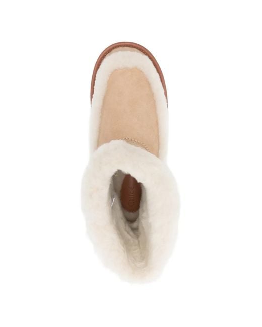 Chloé Natural Dolcie Ankle-Length Boots