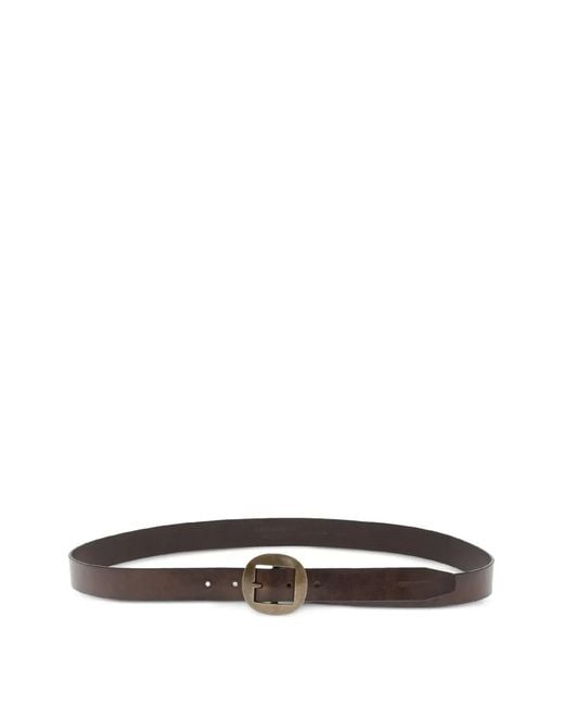 DSquared² White Leather Belt for men