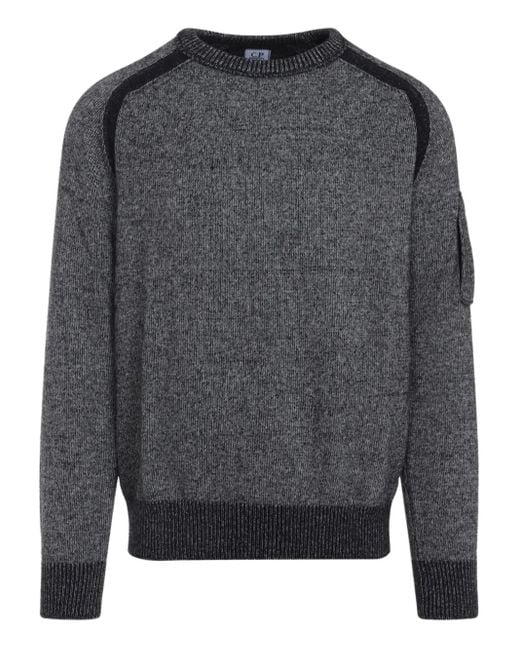 C P Company Gray Pocket Knitwear for men