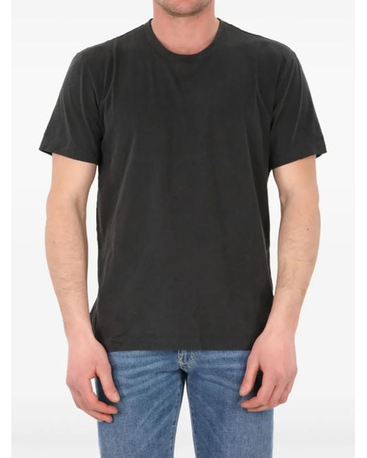 James Perse Gray T-shirt Girocollo In Jersey for men
