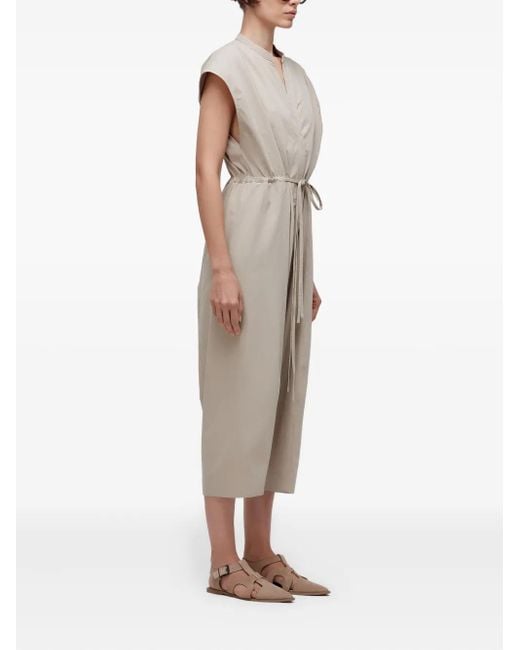 Osklen Natural Cotton Drawstring Jumpsuit