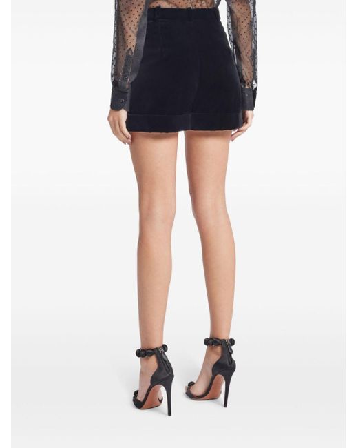 Tom Ford Blue Turn-up High-waisted Shorts