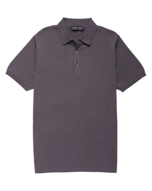 Brooks Brothers Purple Short-Sleeve Polo Shirt for men