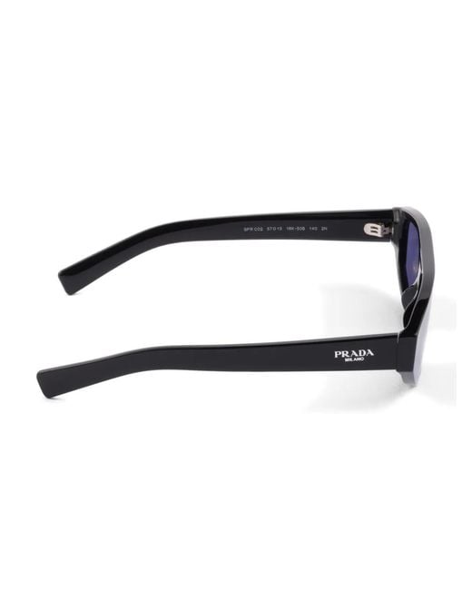 Prada Blue Rectangular-Design Sunglasses for men