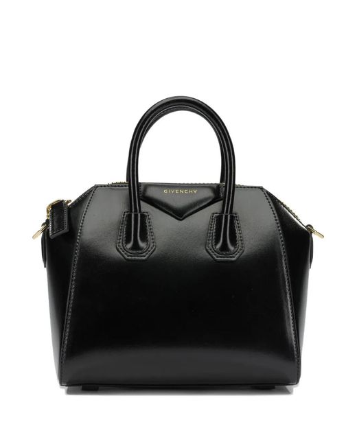 Givenchy Black Mini Antigona Leather Tote Bag