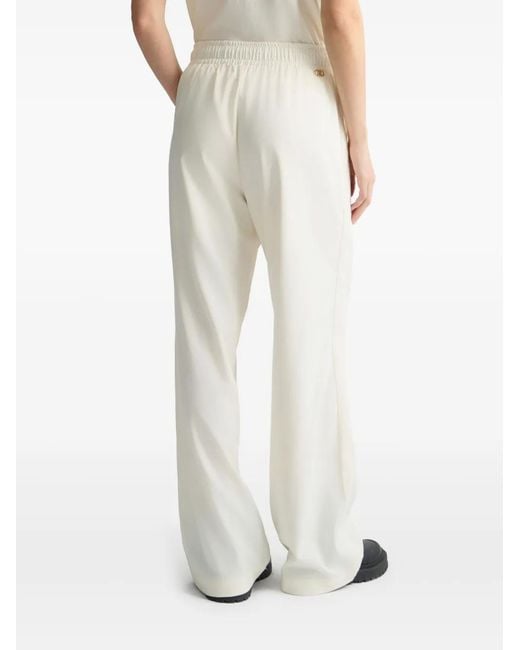 Liu Jo White Logo-Plaque Track Pants