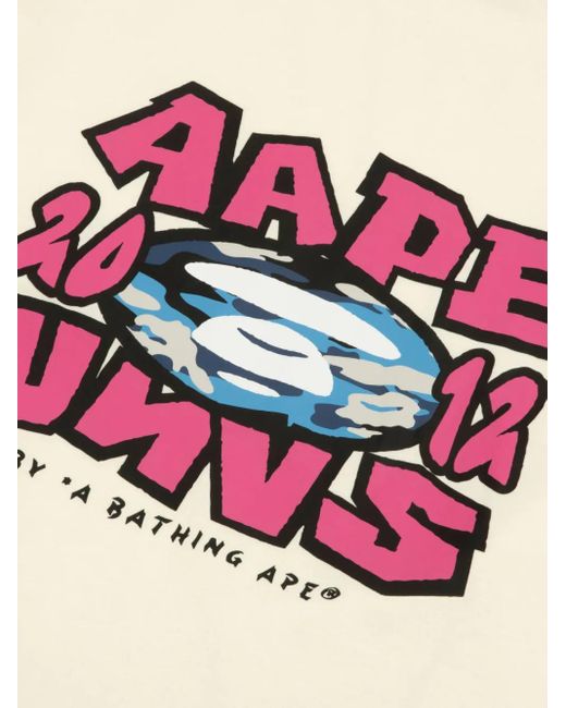 メンズ Aape By A Bathing Ape グラフィック スウェットシャツ White