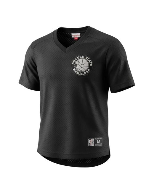 Mitchell & Ness Black Nba Golden State Warriors Final Seconds V-Neck T-Shirt for men