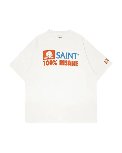 SAINT Mxxxxxx Insane T-Shirt in het White voor heren