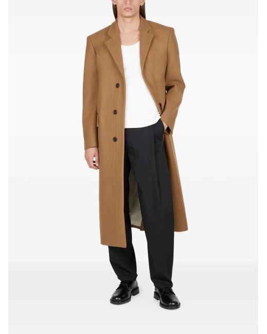 Diomene Natural Wool Coat for men