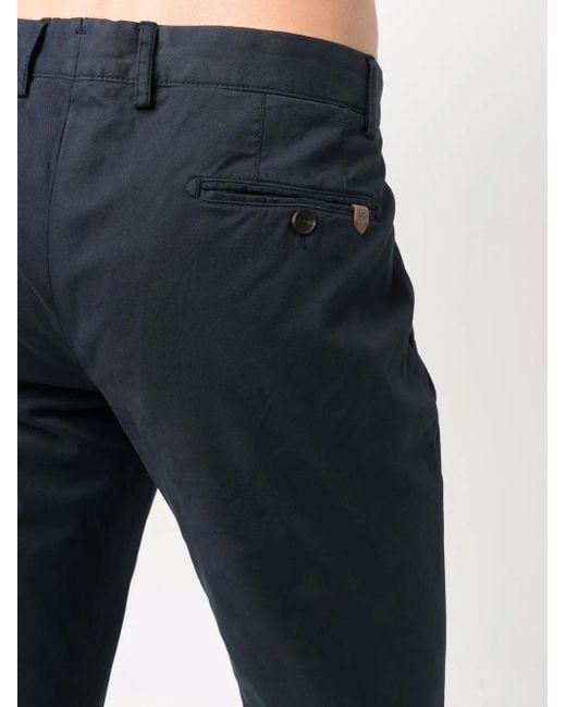 Hackett Blue Gmt Dye Straight-Leg Chinos for men