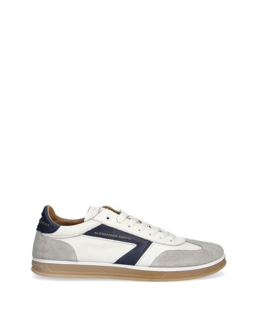 Alexander Smith White Thames Logo Sneakers for men