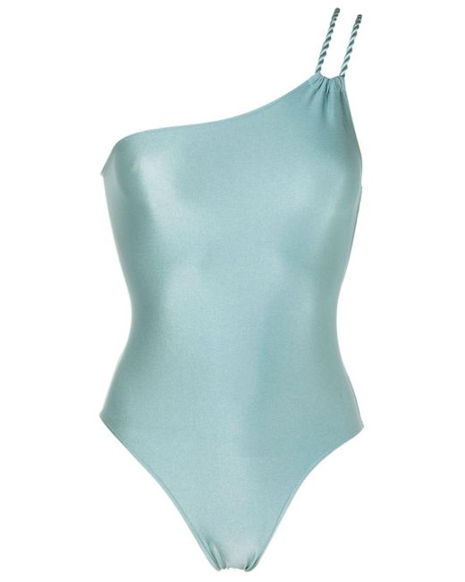 Adriana Degreas Blue Single-strap Swimsuit