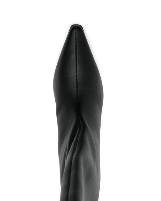 Senso Black Fizz 40Mm Calf-Length Leather Boots