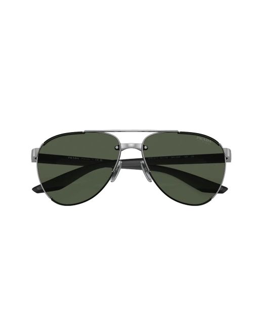 Prada Green Linea Rossa Sunglasses for men