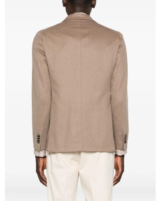 Tagliatore Natural Double-Breasted Patch-Pocket Jacket for men