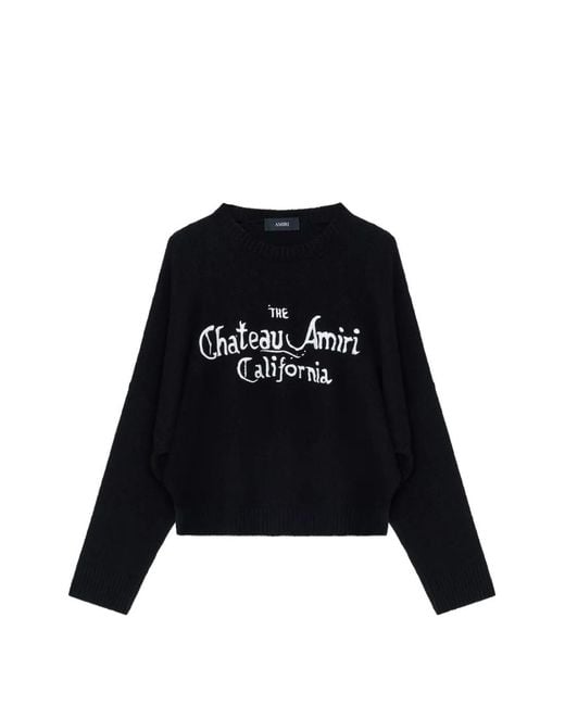 Amiri Black "Chateau Sweater