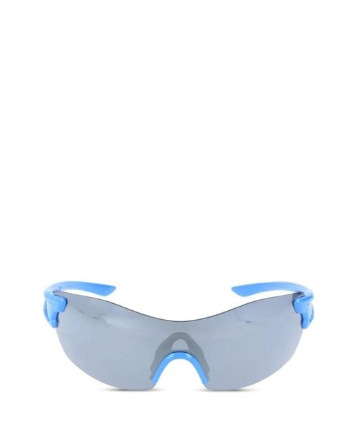 Smith Blue Pivlock Asana Shield-Frame Sunglasses