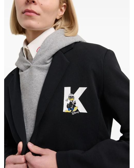 X Disney Blazer di Karl Lagerfeld in Black