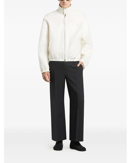 Courreges White Zip-Fastening Jacket for men