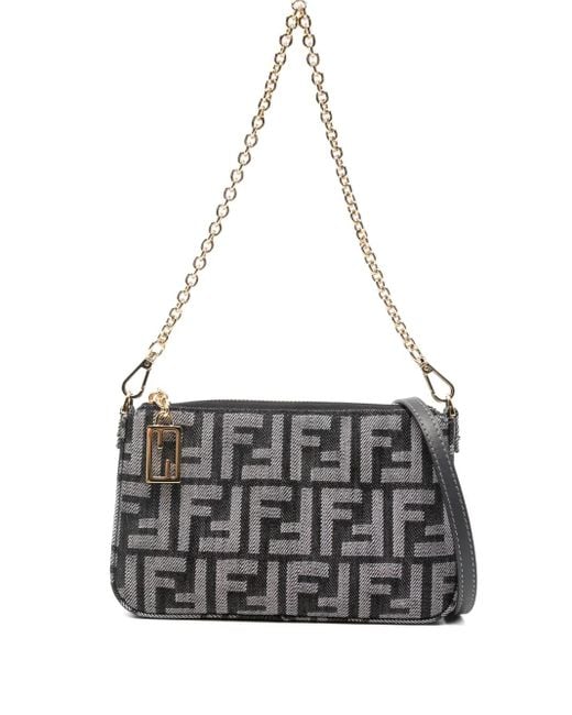 Mini Sac À Main Baguette Fendi en coloris White