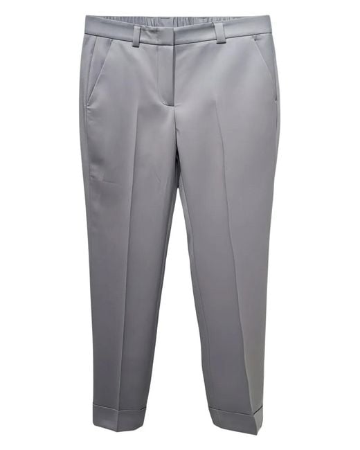 Peserico Gray Tailored Trousers