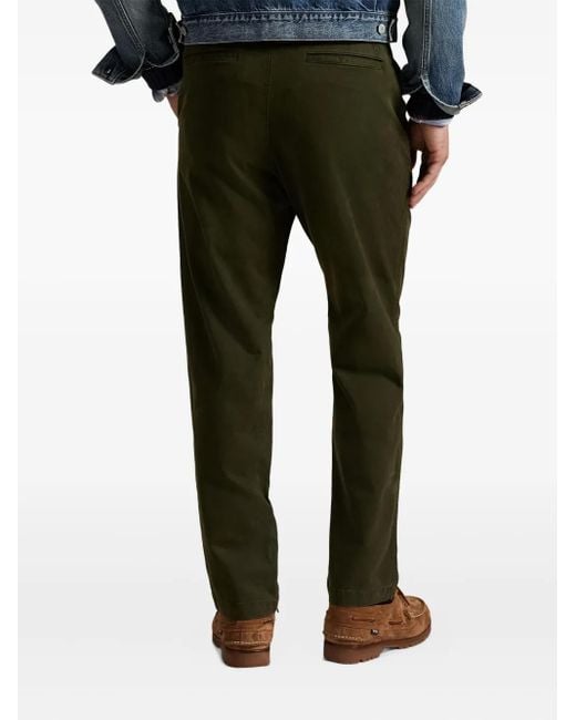 Polo Ralph Lauren Green Elasticated-Drawstring Trousers for men