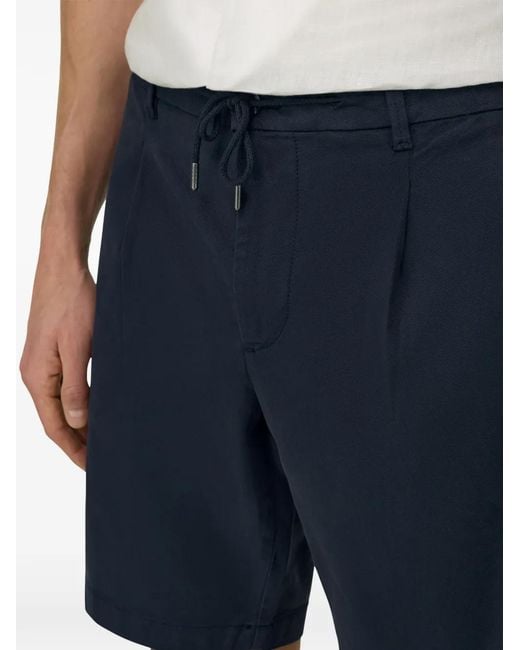 Boggi Blue Stretch Cotton Summer Bermuda Shorts for men