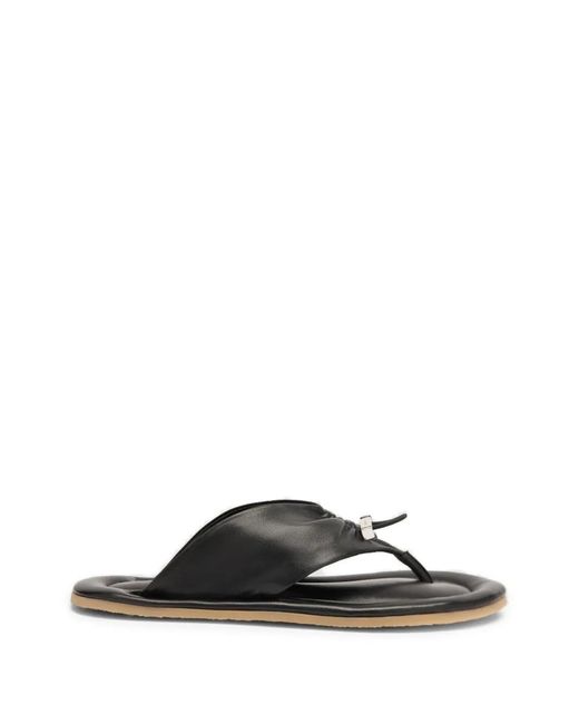 By Far Black Dashiel Leather Sandals
