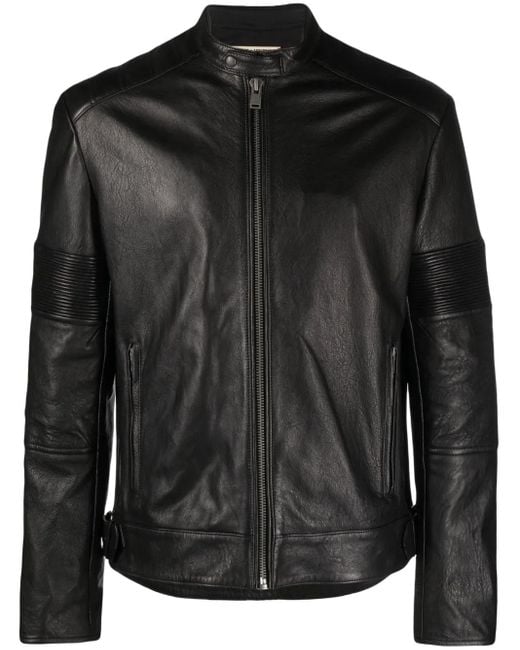Zadig & Voltaire Black Lean Zip-Up Leather Biker Jacket