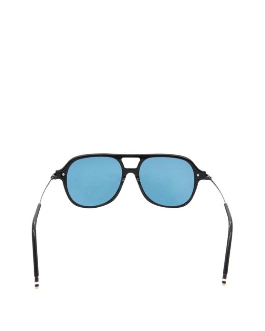 Thom Browne Blue Pilot Sunglasses