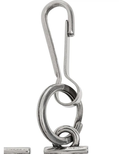 Balenciaga Metallic Letter-Charm Keyring