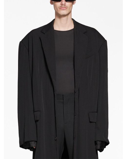 Balenciaga オーバーサイズ ウールコート Black