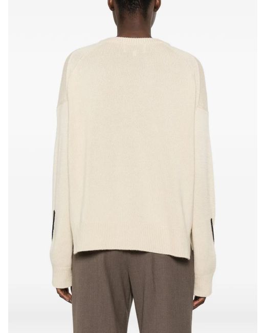 Bompard Natural Round-Neck Sweater