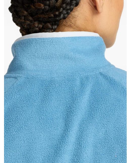 New Balance Blue Half-Zip Fleece Sweatshirt