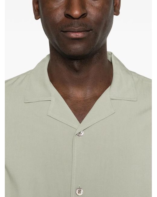 CHE White Buttoned Short-Sleeve Shirt for men